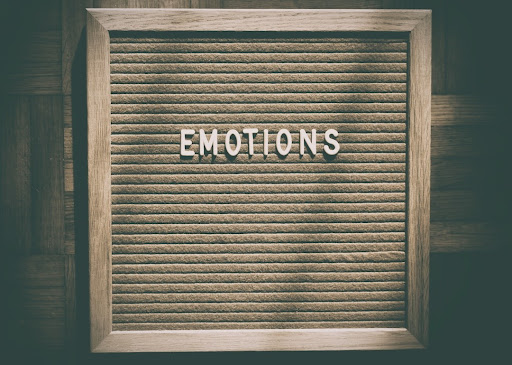 Emotions word board.